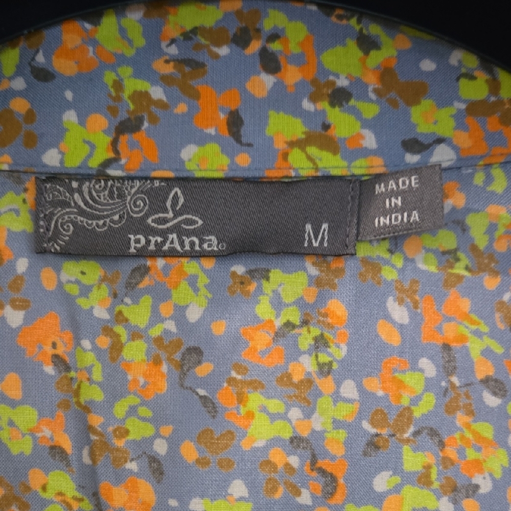 Prana Multicolor Floral Button Down Shirt - Picture 2 of 5